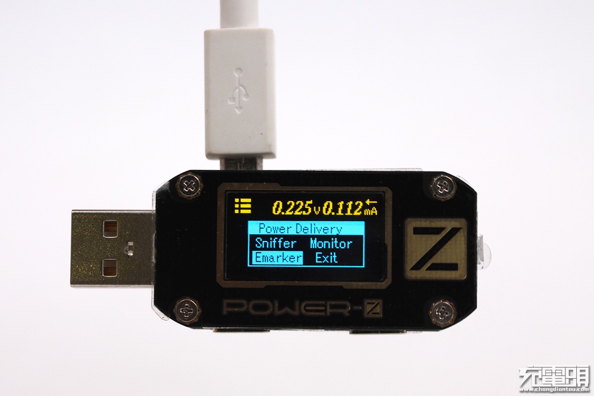 ChargerLAB POWER-Z KM001系列使用技巧：一键检测E-Marker线缆与雷电线缆-POWER-Z