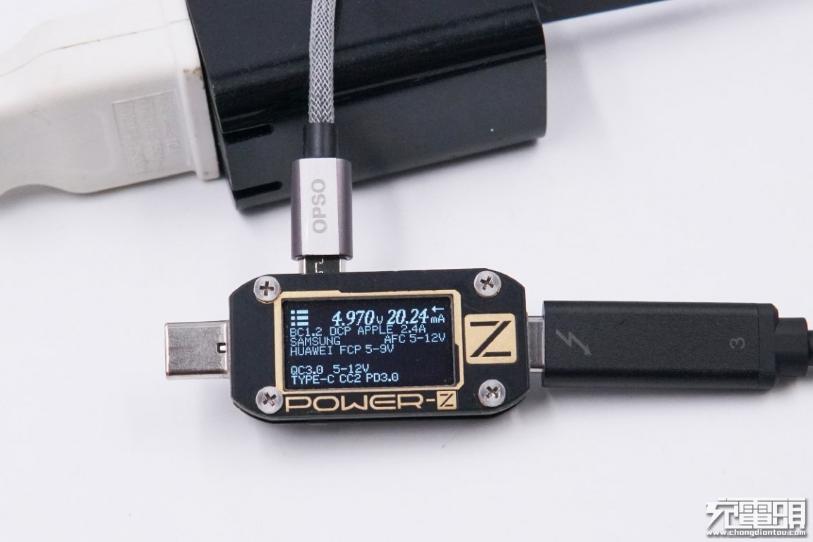 ChargerLAB POWER-Z KM001C使用技巧：一键检测充电器快充协议-POWER-Z